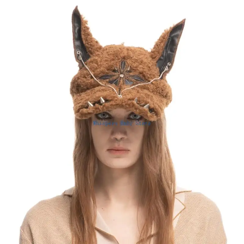 U90E Dobermann Adjustable Baseball Cap Women Dobermann Puppy Ears Headwear