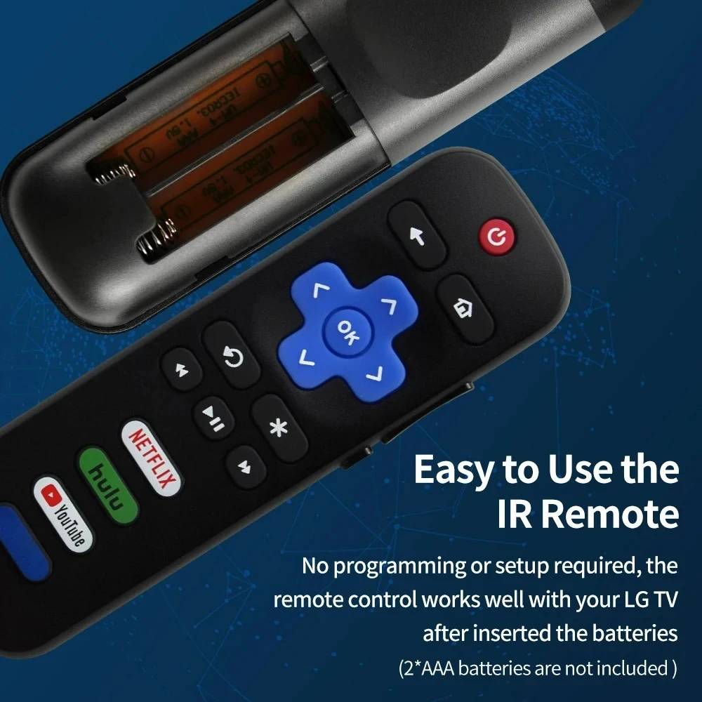 Nuevo Control Remoto Universal para TV Roku Series, TCL/Hisense, Smart TV LCD, Control Remoto IR Ligero