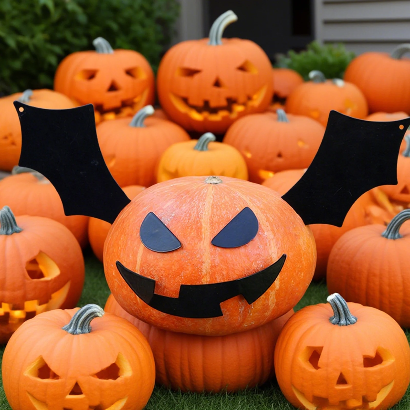 

Creative Bat Decoration Accessories Halloween Pumpkin Decorative Eyes Wings Party DIY Decorations Trick Or Treat Party Favors