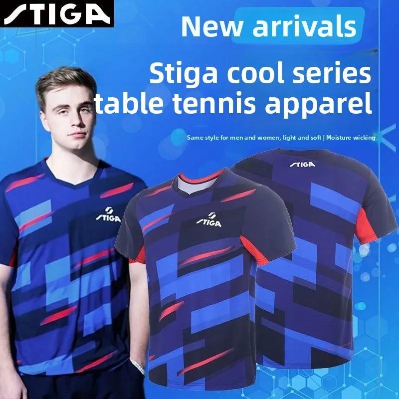Stika table tennis jersey men's and women's new breathable and sweat absorbing professional sportswear training suit
