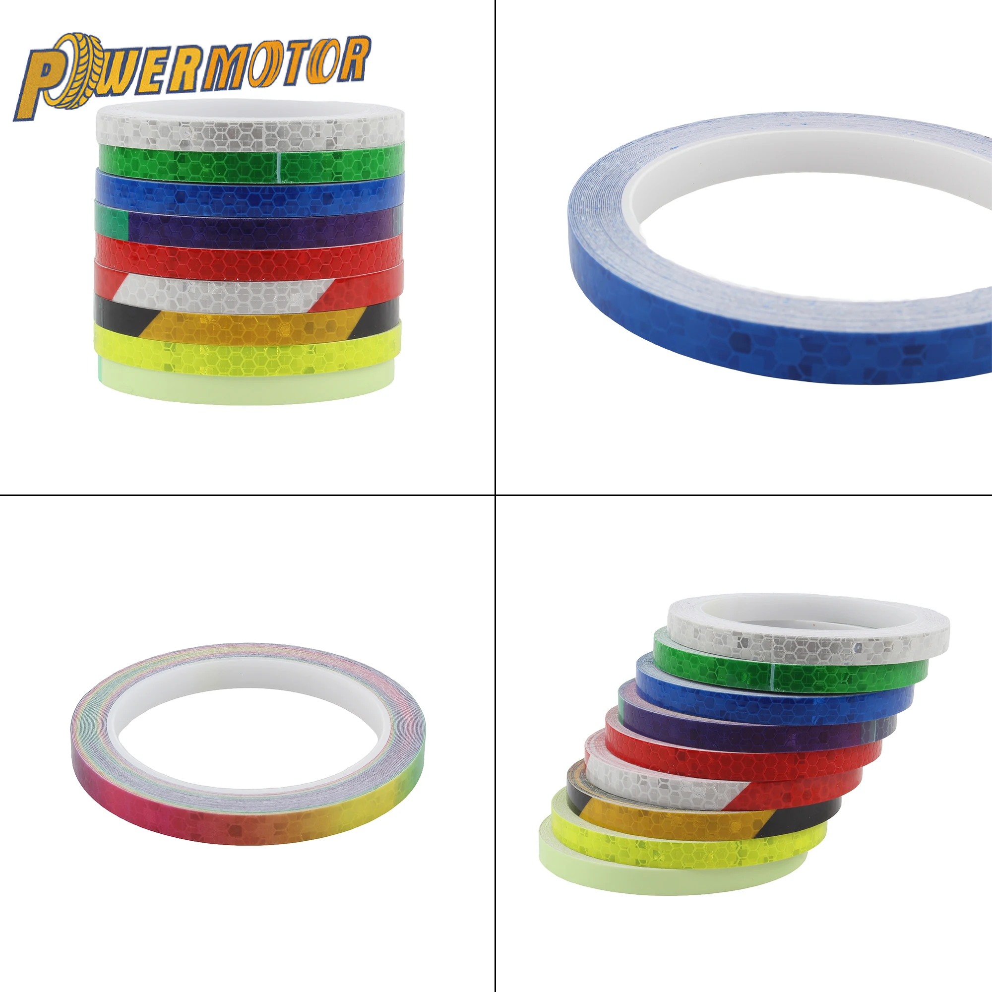 

Светоотражающая лента для мотоцикла, предупреждение о безопасности ночного вождения, декоративная наклейка, отражатель, колеса, светоотражающие наклейки, аксессуары для мотоциклов