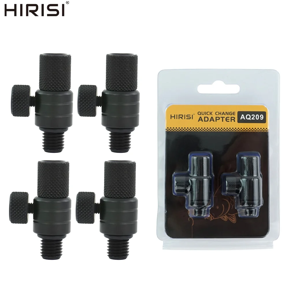 Hirisi Carp Fishing Quick Change Connector Carp Fishing Adapter Aluminum for Fishing Rod Holders Bank Stands Buzzer Rods AQ209