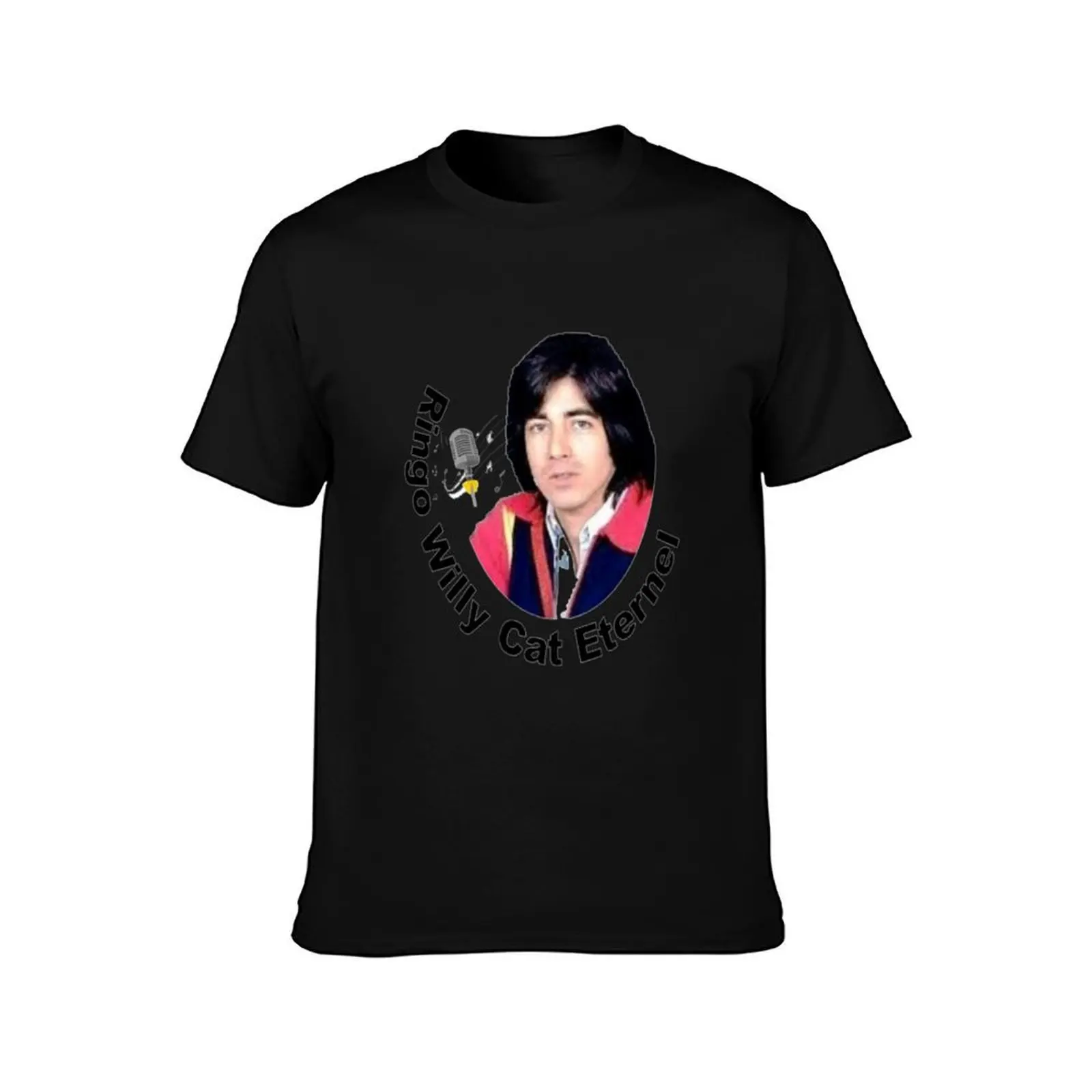 Ringo Willy Cat Eternal T-Shirt, Summer Casual Cotton Tee, Oversized Streetwear Tops, Vintage Graphic Print, Unisex Men Women