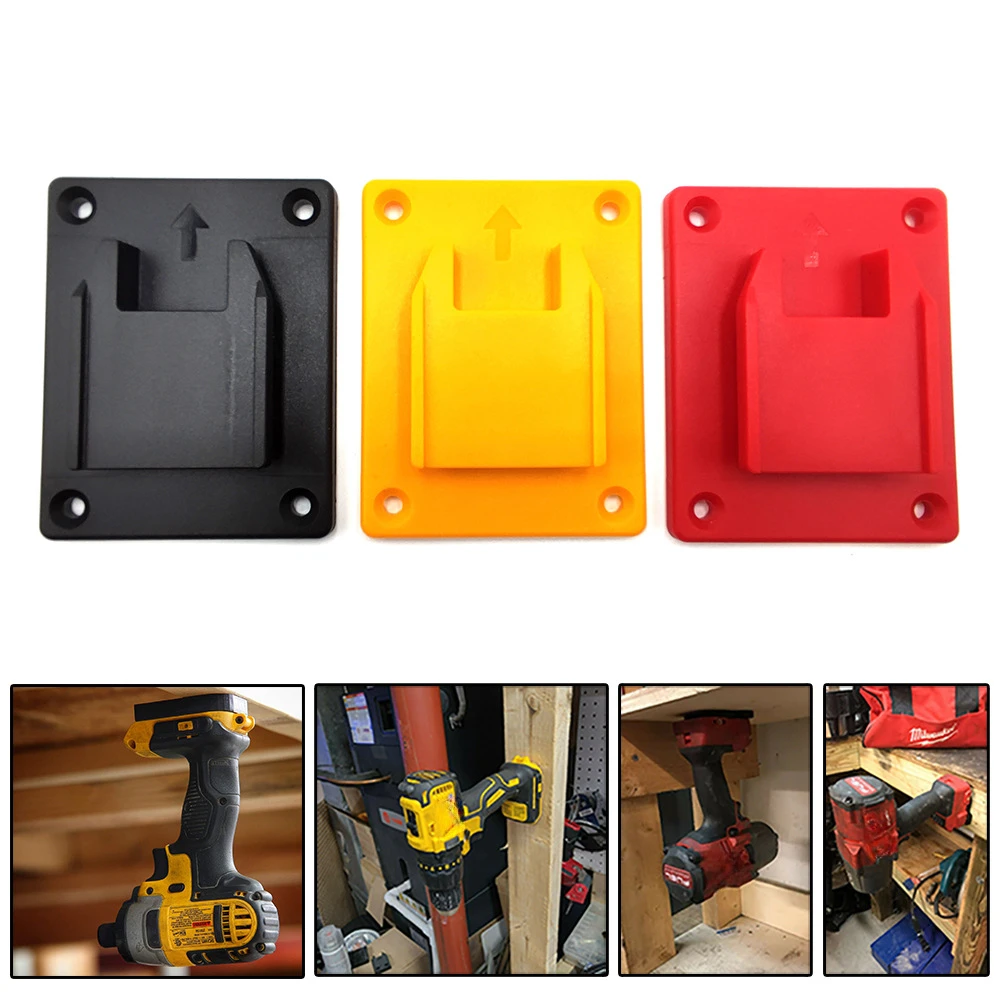 

Tool Holders Wall Mount Drill Tool Battery Mount Holder For DeWalt 14.4V/18V/20V For Milwaukee M18 18V Battery Holder Stand