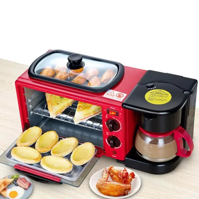 Household Multifunction Breakfast Maker Machine, Sandwich Maker, controle de temperatura, 3 em 1