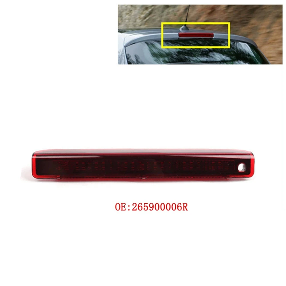ضوء إيقاف الفرامل الثالث LED الخلفي لسيارة رينو ميجان MK III هاتشباك 2008-2016 265900006 R ضوء درجة الحرارة باللون الأحمر الرائع #4