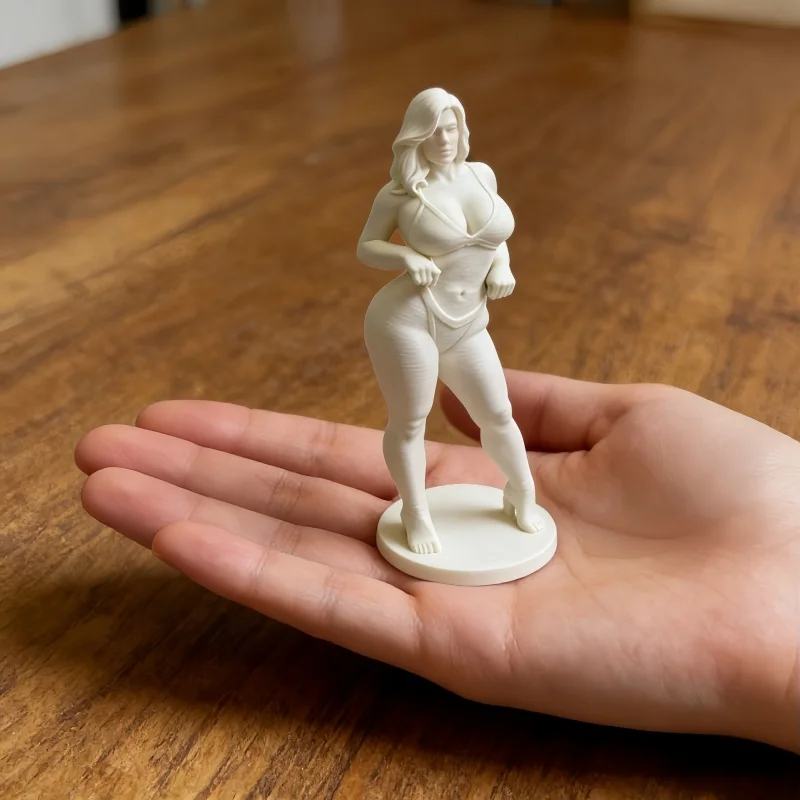 Simple Fashion 3D Printed Pure Desire Ornament Sexy High Heels Beauty Figurine Desktop Living Room Bedroom Decor