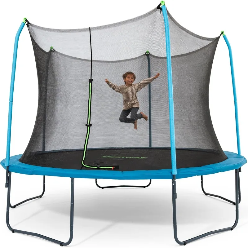 Bestway Xtreme Air 10FT 12FT 15FT Outdoor-Trampolin für Kinder und Erwachsene, Sicherheitsnetz ohne Lücken, Schaumstoffgepolsterte Stangen