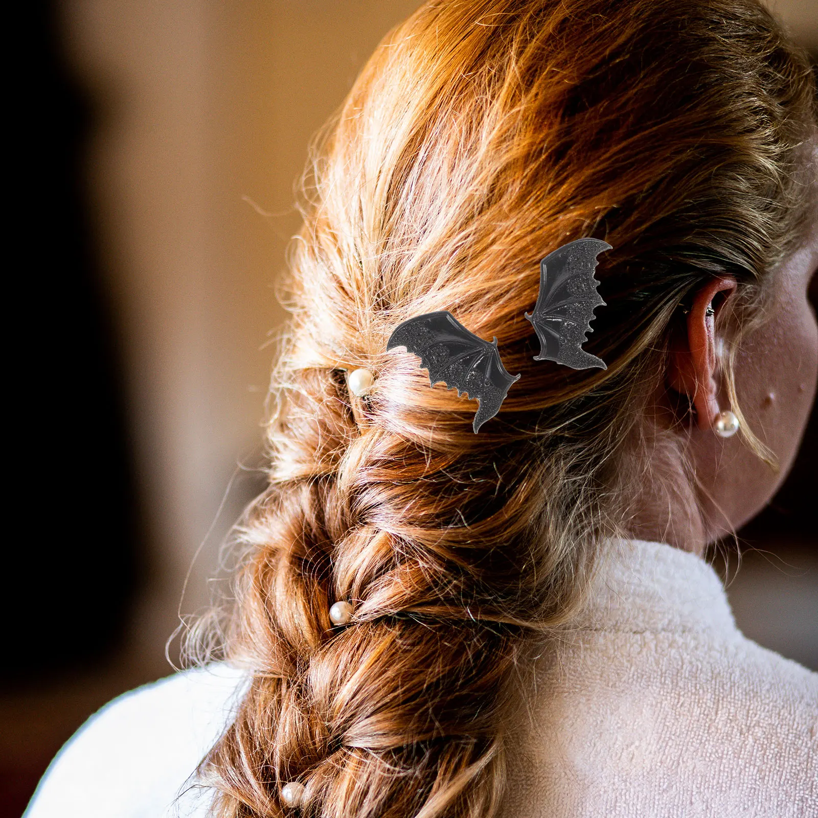 

2Pairs Halloween Bat Wing Hairpins Hair Clips Party Hair Accessories Devil Wing Clips Holiday Decoration