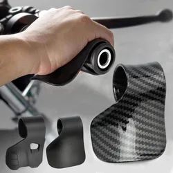 Universal Carbon Fiber Motorcycle Accelerator Assist Grips Cruise Control Handlebars Assistant Clips Wrist Rest Moto Accessories