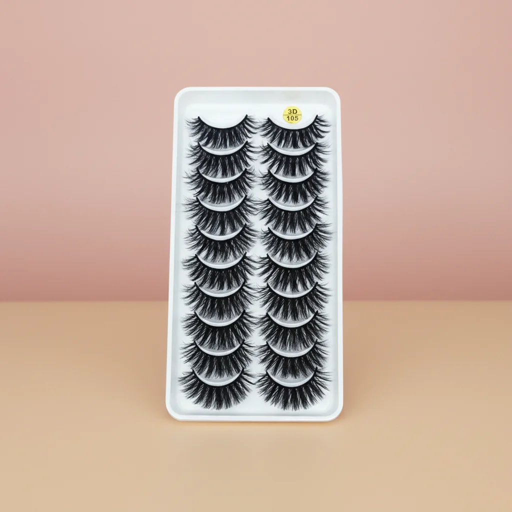 3D False Eyelashes full srips 10 Pairs Soft Thick Multi Layer Design For Daily And Party cosplay lash makeup - view 3