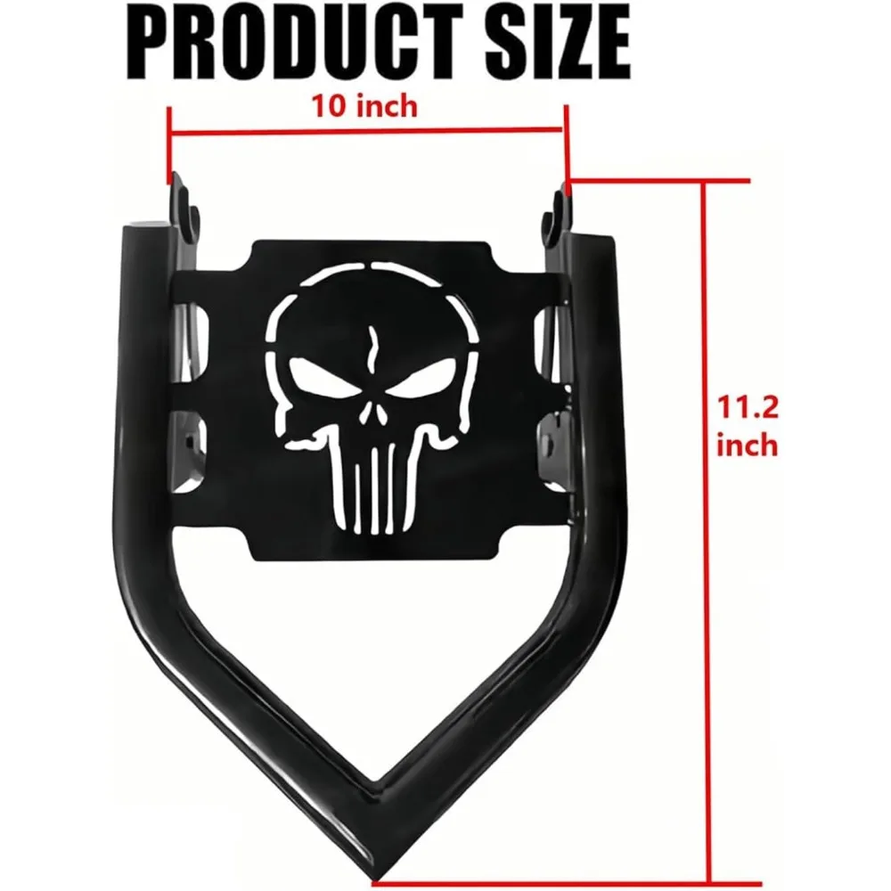 رف أمتعة للدراجات النارية قابل للفصل للتجول 2009-2025، هيكل فولاذي عالي التحمل