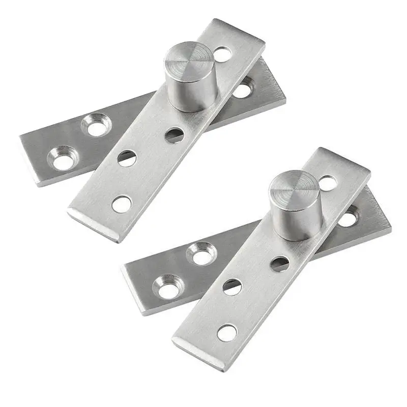 Hotsale 50PCS Stainless Steel Door Hinges Invisible Door Pivot Hinges 360 Degree Rotary Install up and down Furniture Hardware