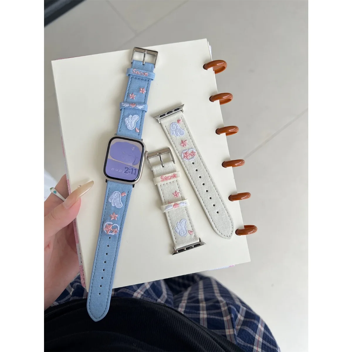 حزام (استيك) ساعة لساعة أبل 42/44/45/46/49 مللي متر 40/41 مللي متر بو الجلود موضة ساعة لساعة Ultra3/2 SE3/4/5/6 سلسلة 11/10/9/8/7/6