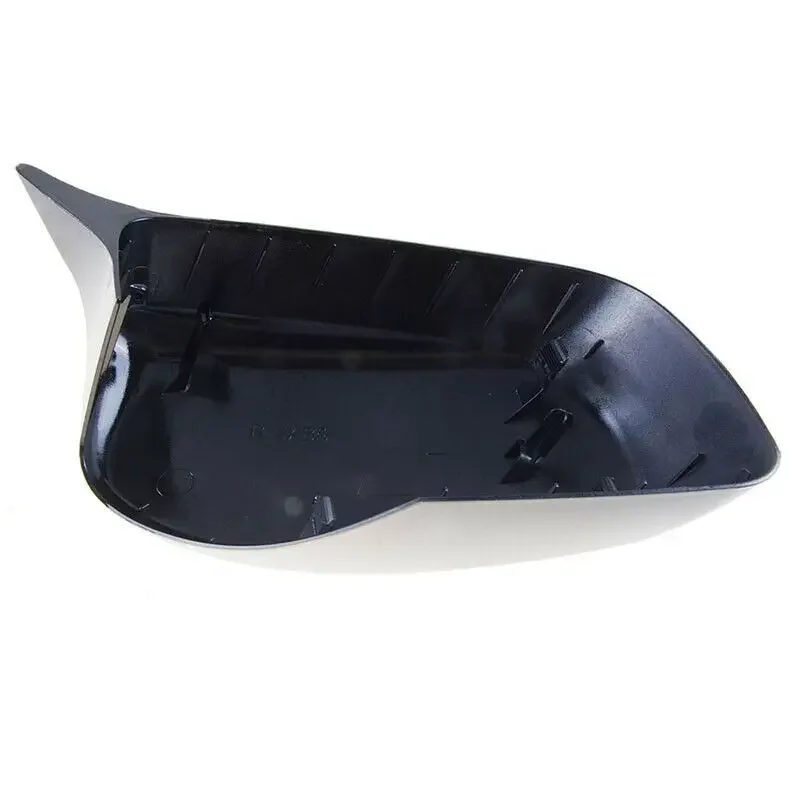 

For BMW 5 Series E60 E61 E63 E64 (2003-2008) Carbon Fiber Pattern Glossy Black Rearview Mirror Housing - Direct Replacement