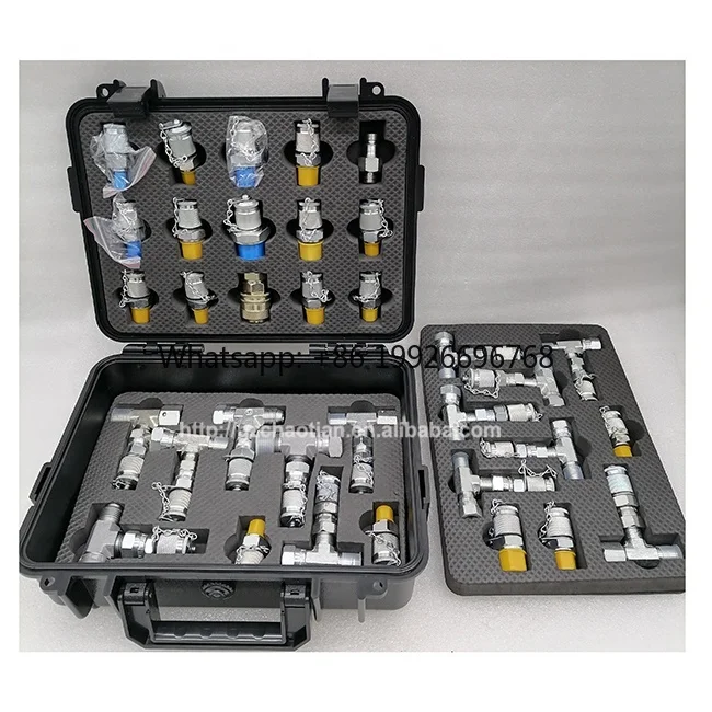Construction Machinery Parts Stainless Steel Hydraulic test Coupling Hose Fitting Hydraulic Pressure Test Coupling Kit