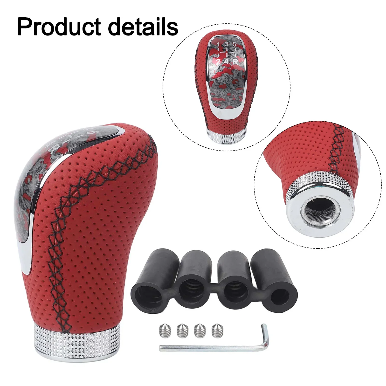 

Car Shift Knob 5 Speed Shift Knob Smoother Gear Changes Comfortable Grip For Effortless Shifting Comfortable Driving Gear Knob