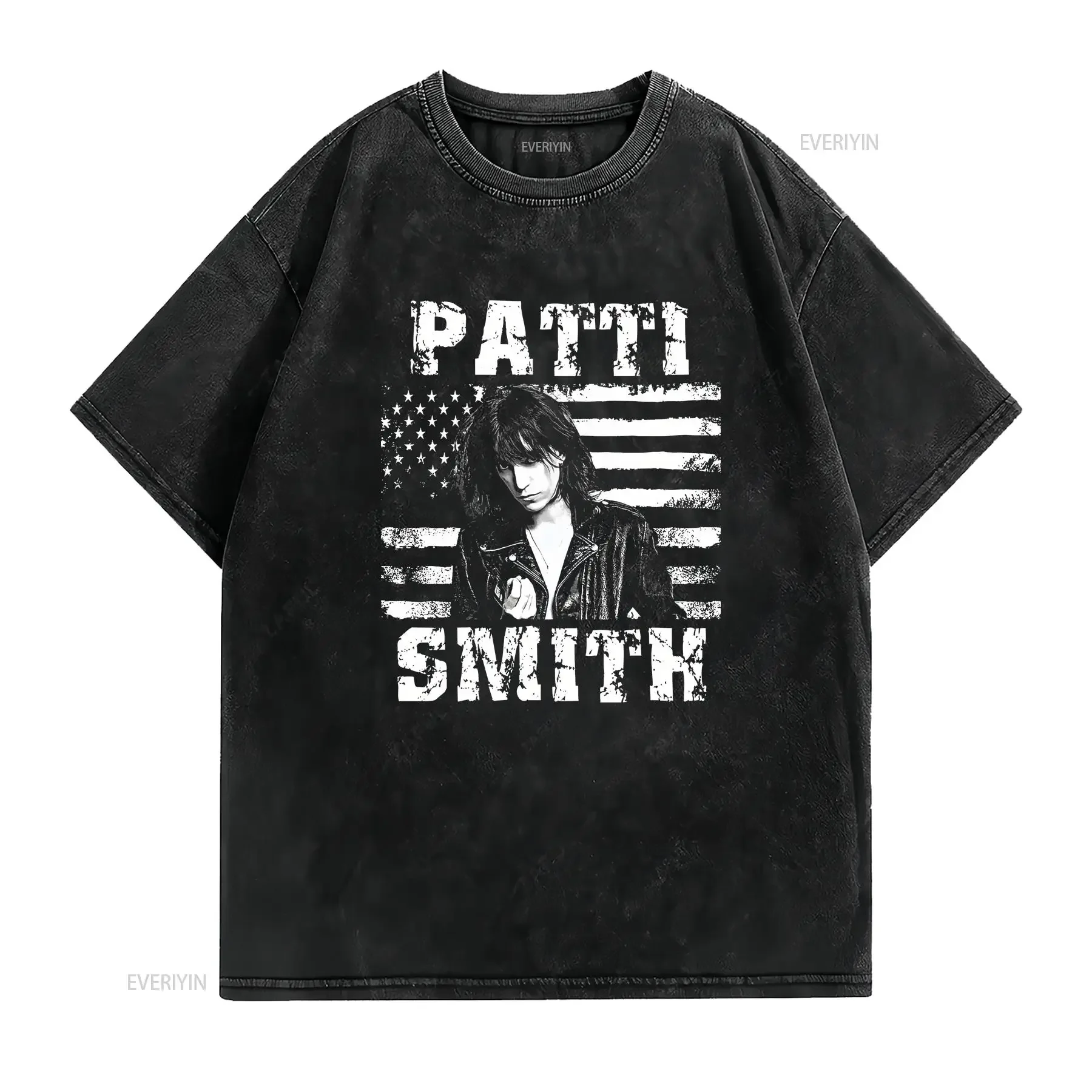 patti smith T shirt graphic HOT new vintage Washed Unisex Casual Stylish fashion Top For Everyday Wear Breathable homme