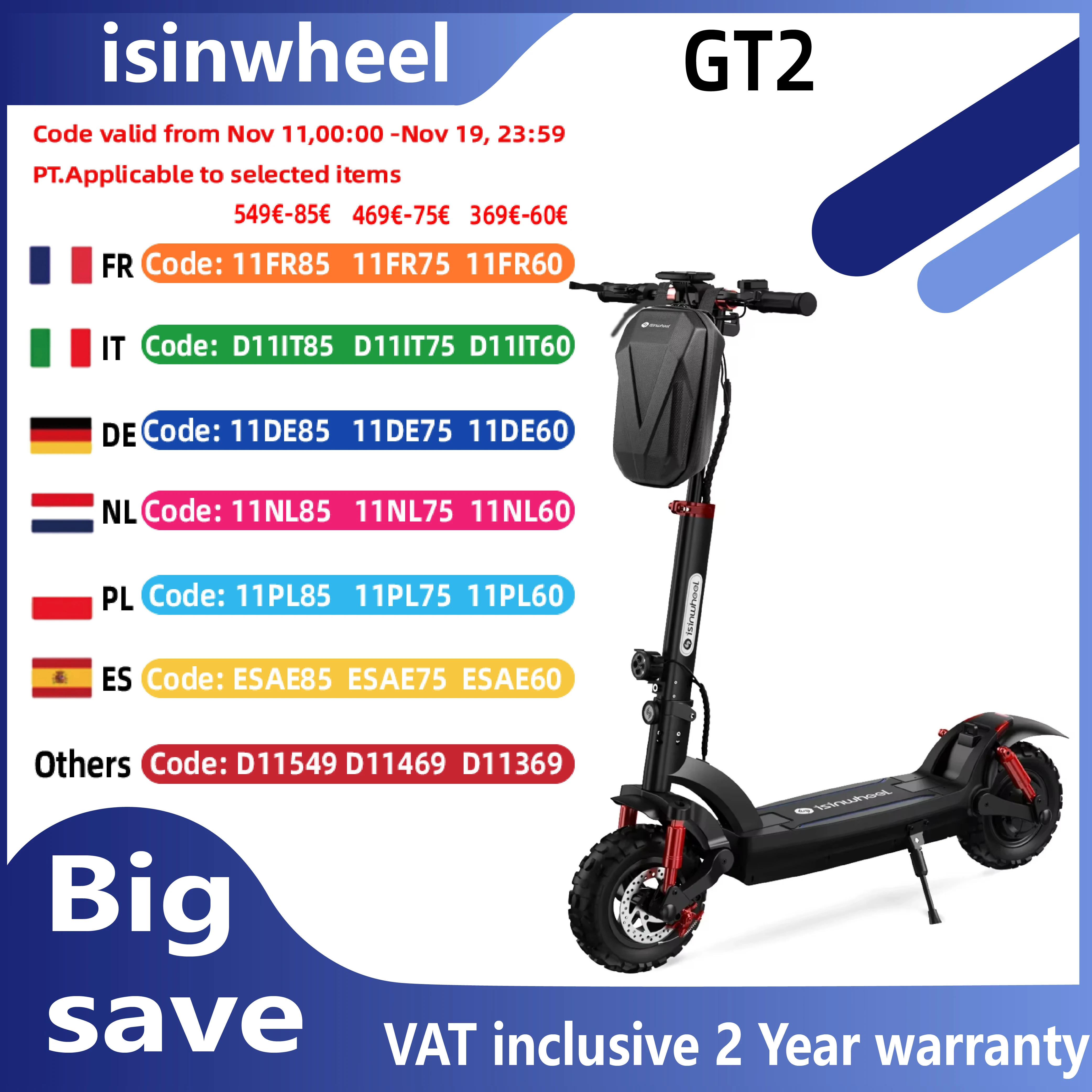Isiswheel DE-GT2 (ABE) Scooter électrique adulte 500W moteur 48V 15Ah batterie ville e-scooter 11 Isiswheel DE-GT2 (ABE) Scooter électrique adulte 500W moteur 48V 15Ah batterie ville e-scooter 11
