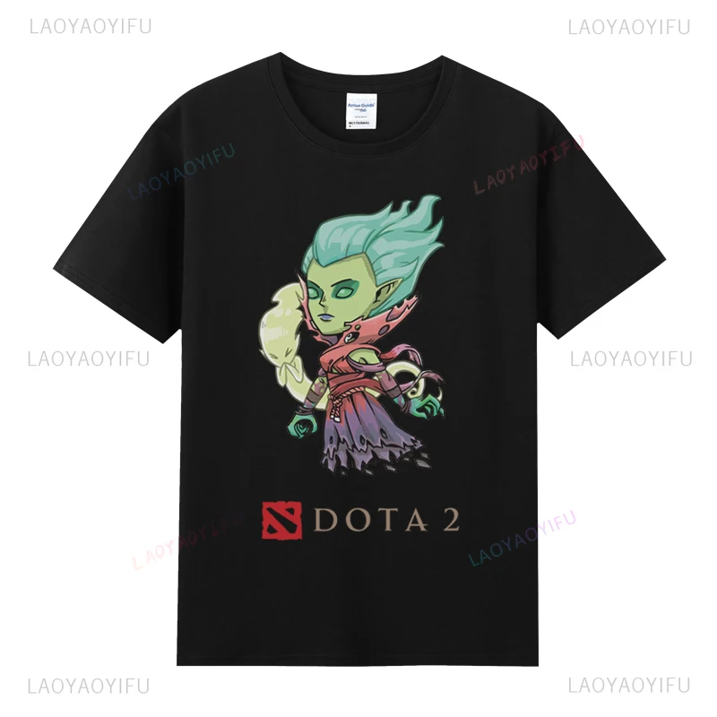 رجل تي شيرت DOTA 2 Camiseta القطن الخالص Crewneck الشهيرة لعبة تي شيرت عادية كول المحملة لعبة عشاق الهدايا قميص الجرافيك تي شيرت
