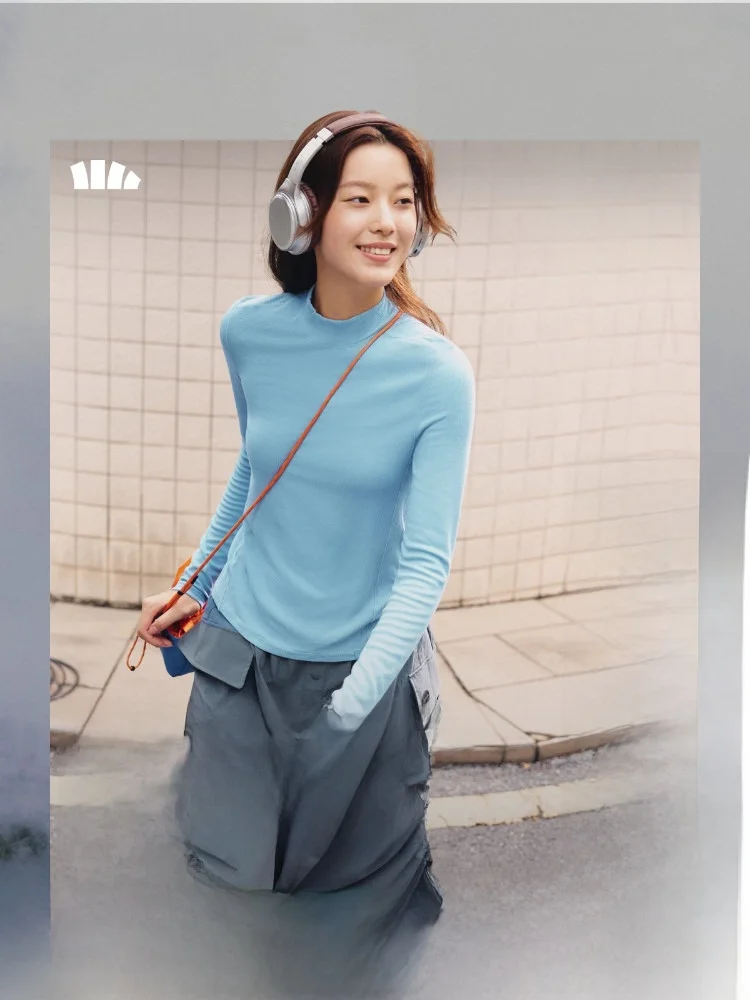 

Bananain Women's High Ne Long Sve Base Layer irt Casual Sle Thermal Slim Fit Inner Wear T-irt for Autumn Winter