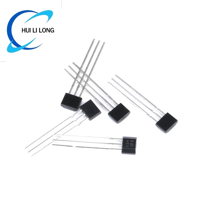 100pcs/10pcs 44E Hall Element A3144 A3144E A3144EUA OH3144E Hall Effect Sensor Motor 3144 TO-92S Linear Switch