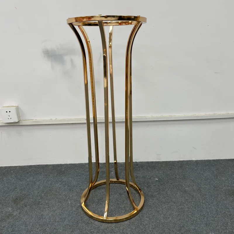 Galvanisierter Blumenständer, Hochzeitsgang-Vase, Hoteldekoration für Outdoor-Partys, Feiertagsveranstaltungen, Tischdekoration, neue Requisiten – Detail 4