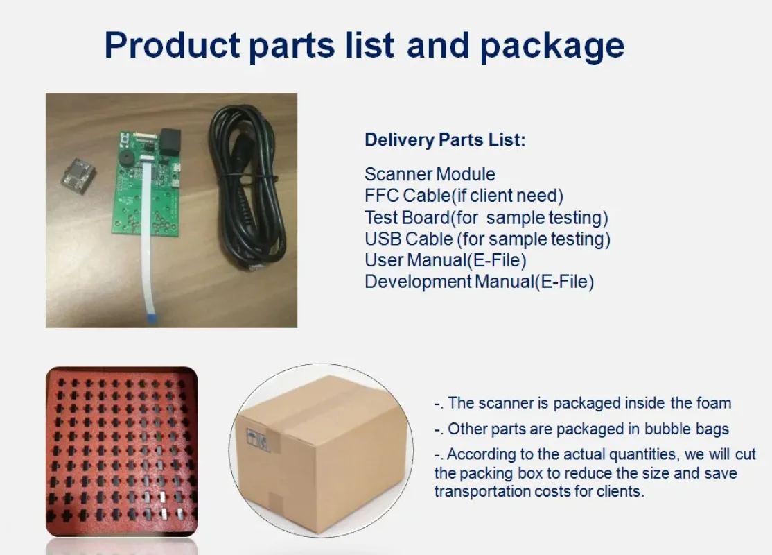 Modulo scanner UART da 3,3 V con motore lettore di codici a barre Code93 per chioschi self-service e sistemi POS