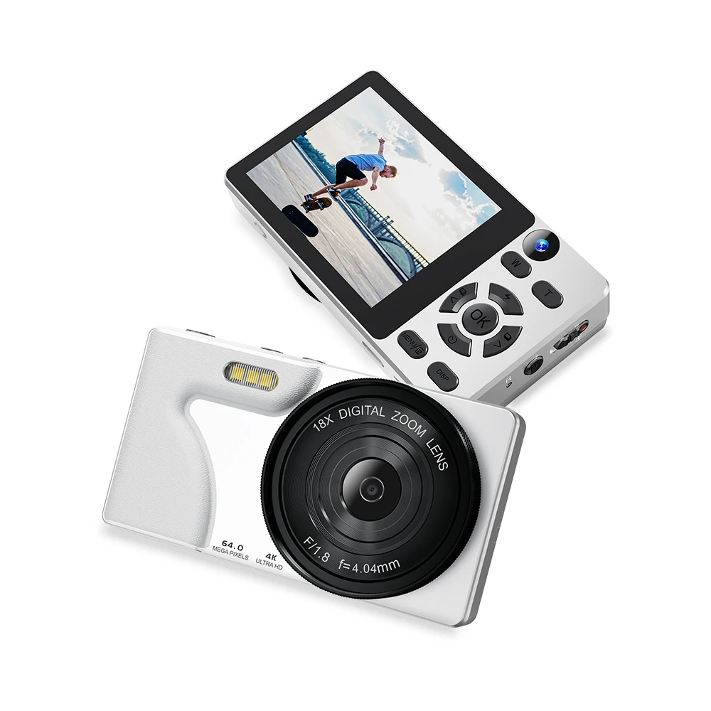 Vandlion A62 4K Digital Camera 2.8 Inch Screen HD Rear Camera Support Fill Light Camera Timer Delayed Photography