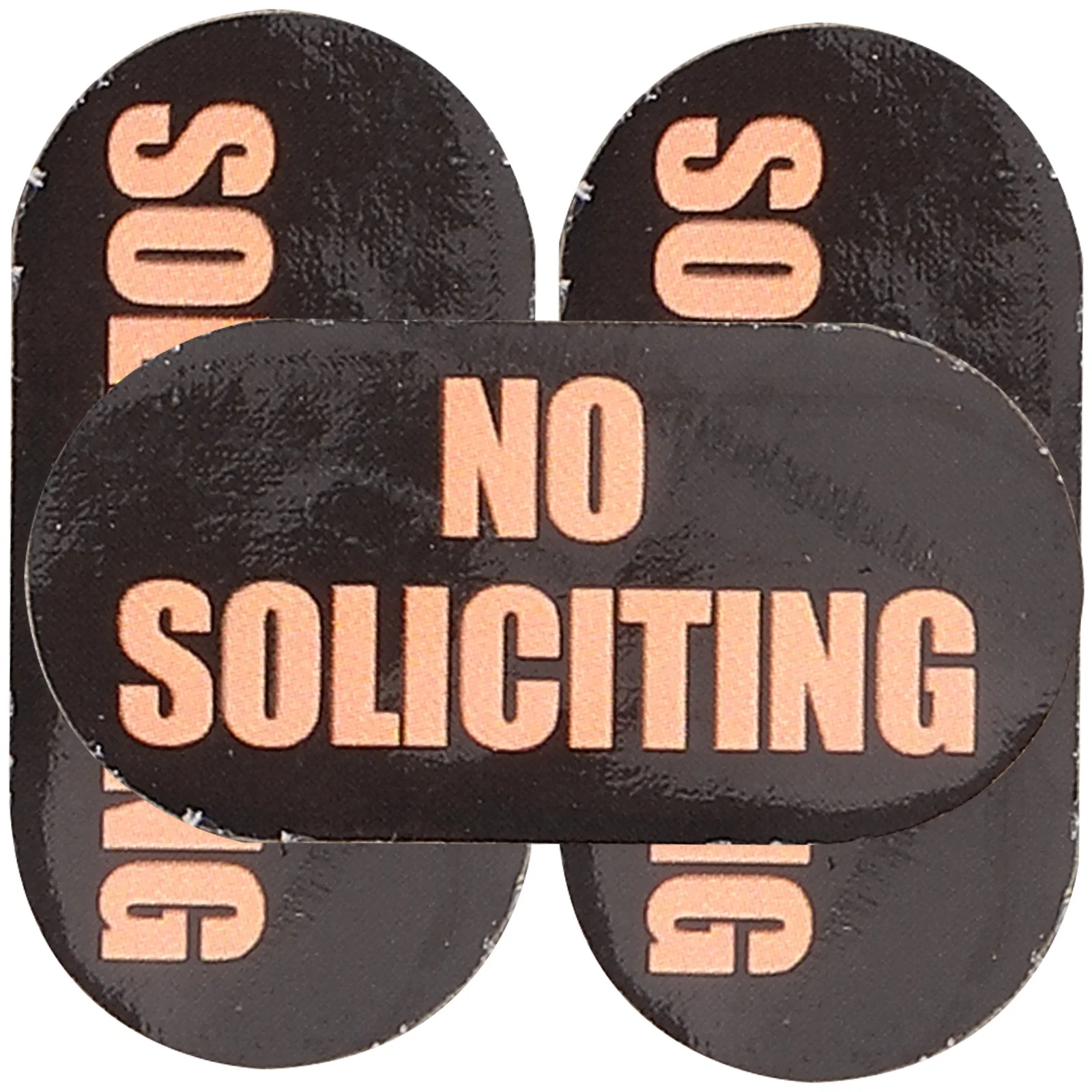 

No Soliciting Sign 3 Sheets Paper Sticker for Doorbell Front Door Windows Signs Decorative Placards