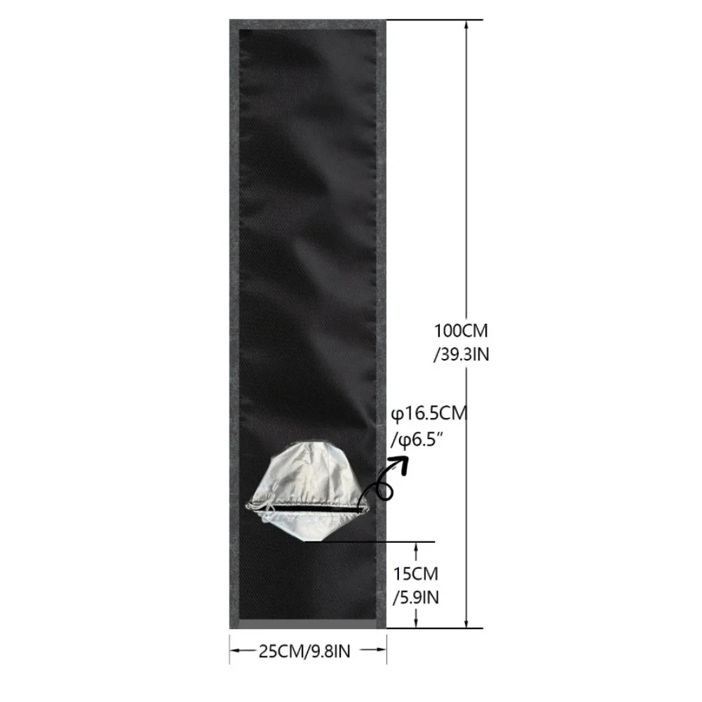 Adjustable Window Sealing Kit For Portable AC Units Insulation Cloth With Dual Vent Design For Light Blocking Sealing Cloth