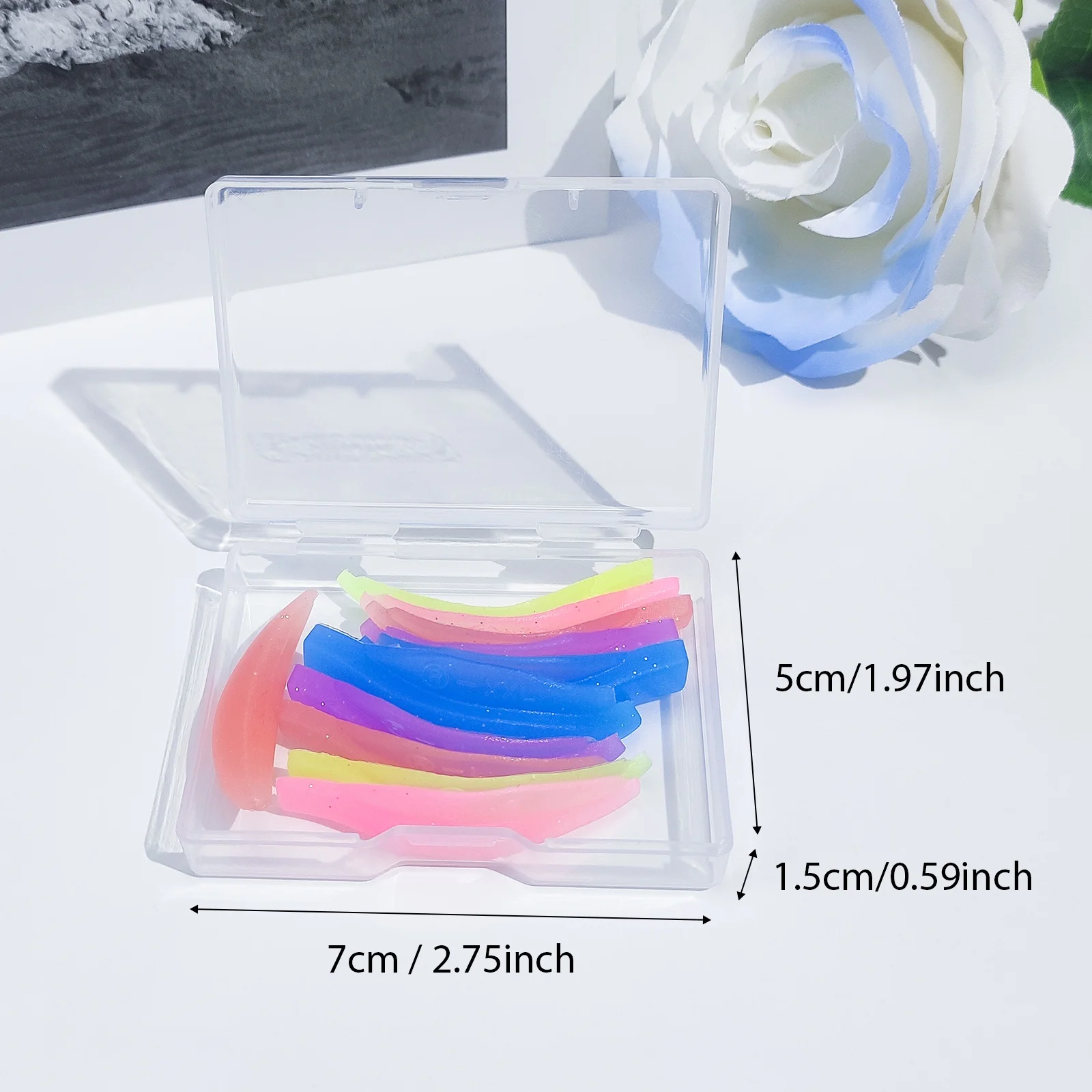 Libeauty 5 Paar L Curl Silikon-Wimperndauerwellenpads, klebrige Wimpernstangen, Schildheben, 3D-Wimpernzange, Zubehör, Make-up-Werkzeug