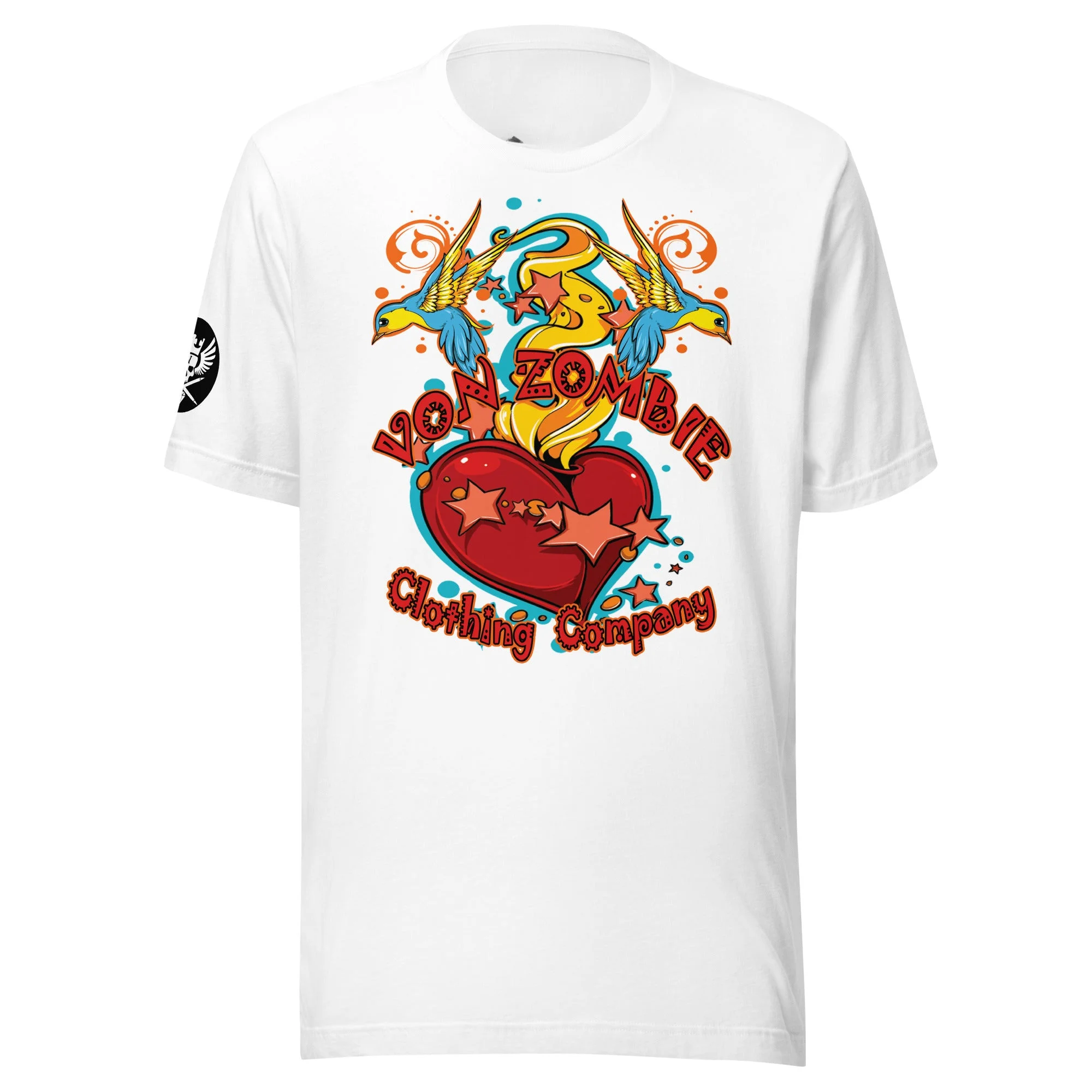 Streetwear Brand Heart - White BIRDY HEART ZOMBIE Tattoo Art