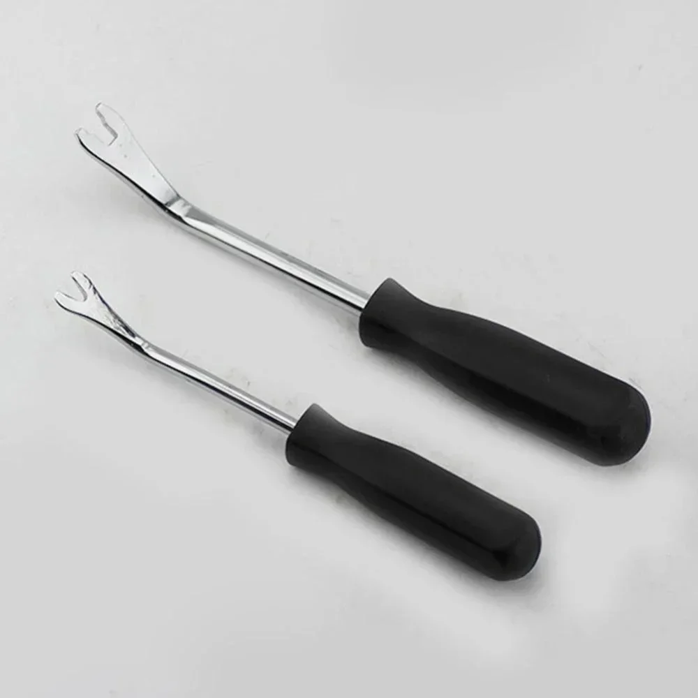 Herramienta de desmontaje duradera, ahorro de trabajo, tablero antideslizante, destornillador de mantenimiento, barra de palanca, tablero conveniente negro + plateado, 1 ud.