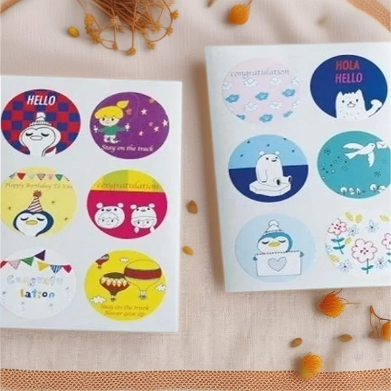 

12pcs/lot Korea Cute MAIN STREET Point Sealing Sticker DIY Note sticker Decoration label Multifunction