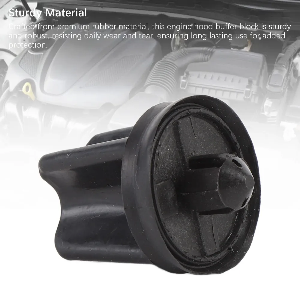 Black Engine Hood Rubber Bumper Block Rubber 873388 Bonnet Buffer Cushion for 308CC / 308SW / RCZ / DS4 / DS5 / C4 Picasso II