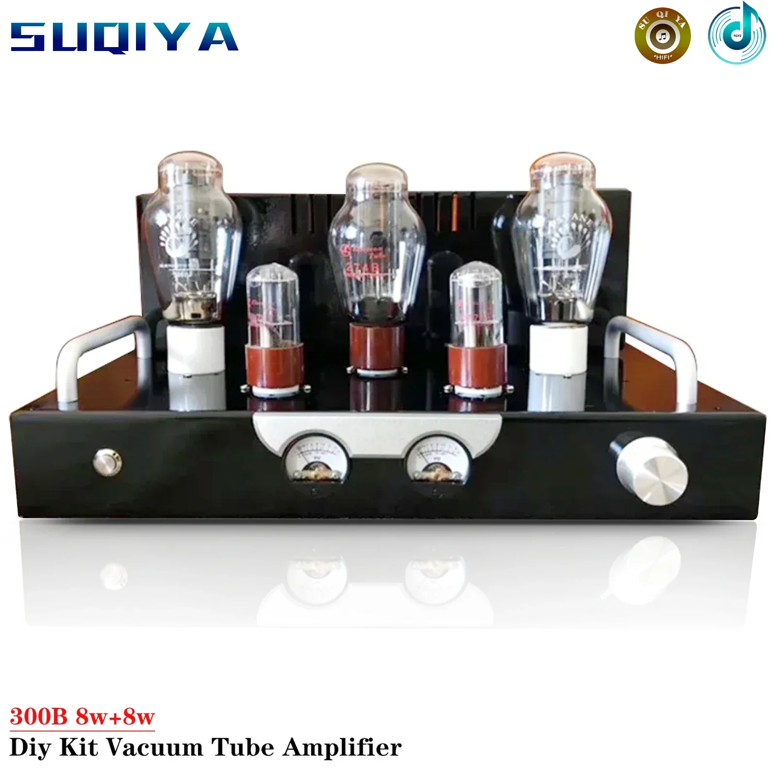 

8w*2 300B Vacuum Tube Amplifier Diy Kit High Power Low Distortion Sweet Voice Vu Meter High-end Amp HIFI Amplifier Audio