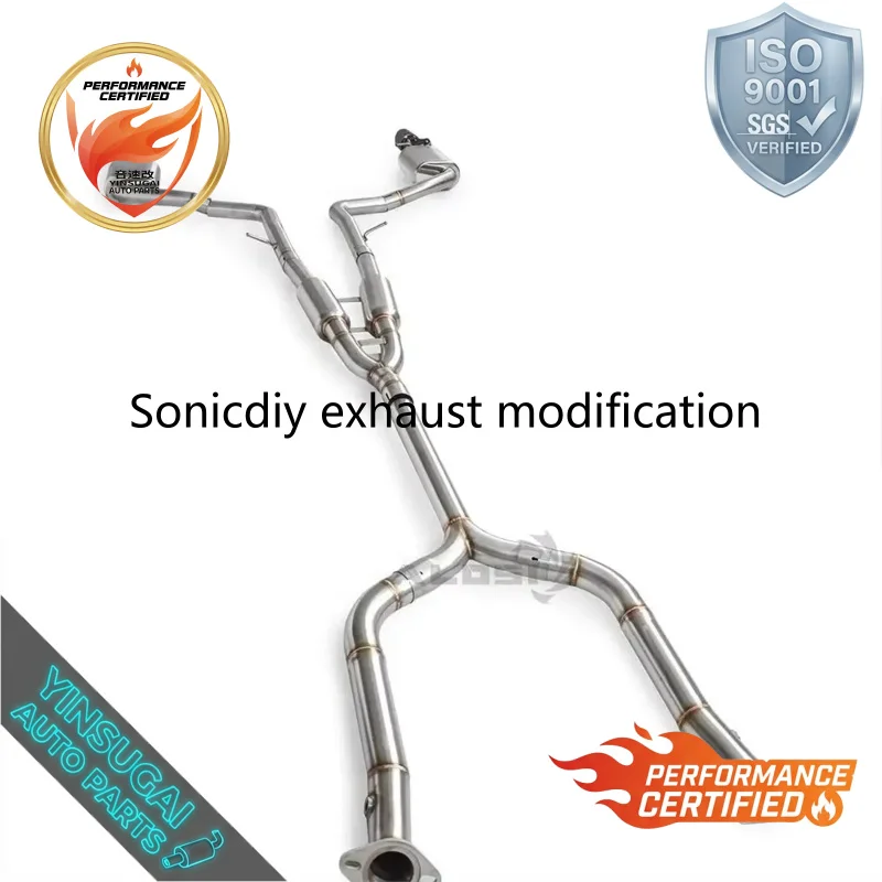 Cuski Reliable Quality Racing Valved Carbon Fiber Tip Catback Exhaust for Lexus GS460 LS460 4.6L 2006-2011