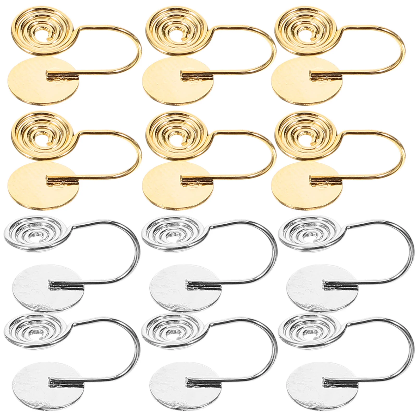 12 Pcs Non-piercing Clip Earrings Acupressure Adapter Converter Miss Hoop Clip-on