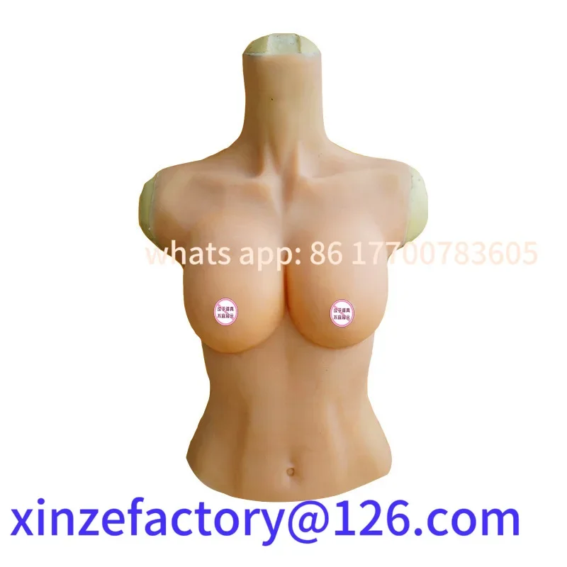 Customizable long simulation CD dummy cross-dressing one-piece feel prosthetic breast