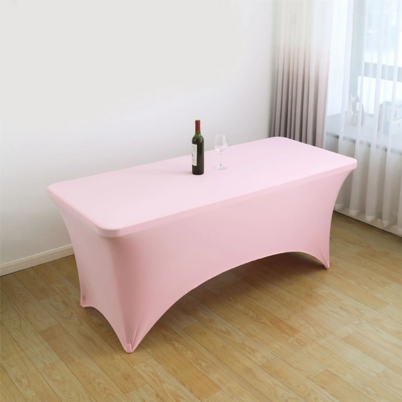 1PC Elastics Rectangular Bars Table Cover Spandex Table Cloth Stretch Bars Hotel Party Cocktail Tablecloth