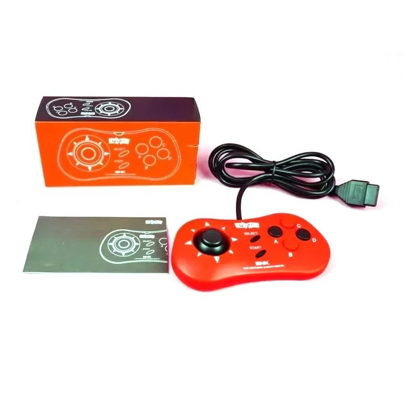 NK Modified Mini-Pad Controller 15 Pin Interface with Custom Clicky Thumbstick Accessory for AES MVS CD Arcade System