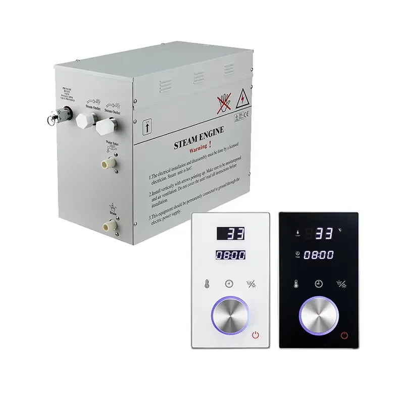

Stepon APP Control WiFi Smart Control Panel Steam Generator Electric Steam Generator for Shower Room 9kw Steam Generator