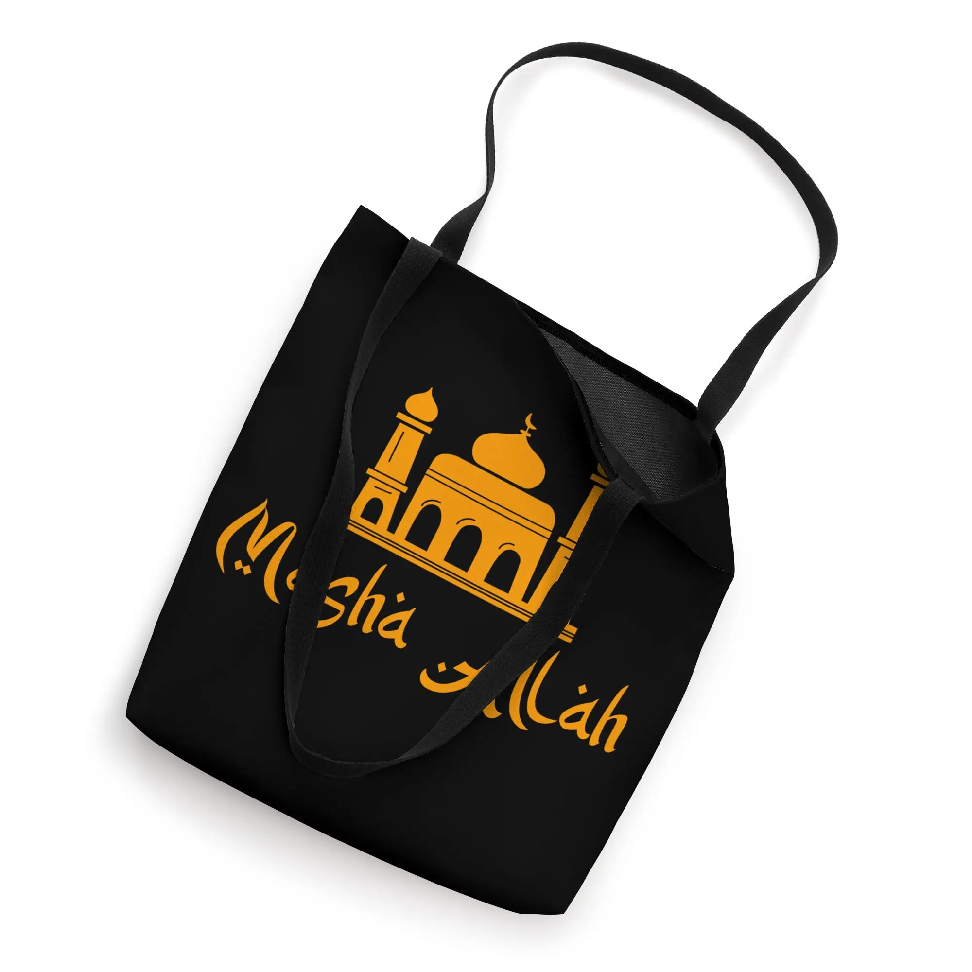 Mosque Islamic Faith Design for Muslim Tote Bag Ramadan Mubarak Greeting for Muslim Holiday Fast Celebration Tote Bag