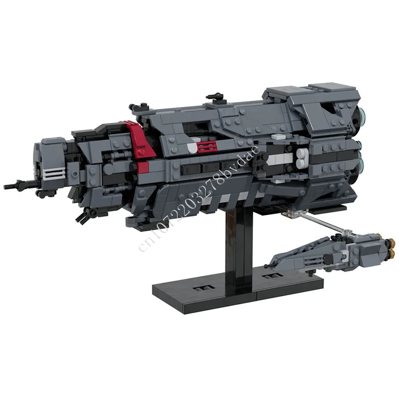 913 PCS Sci-Fi Heavy Cruiser Building Block Space Ship Assembly Educational Model Toy Gift For Adults Home Decoration Collection