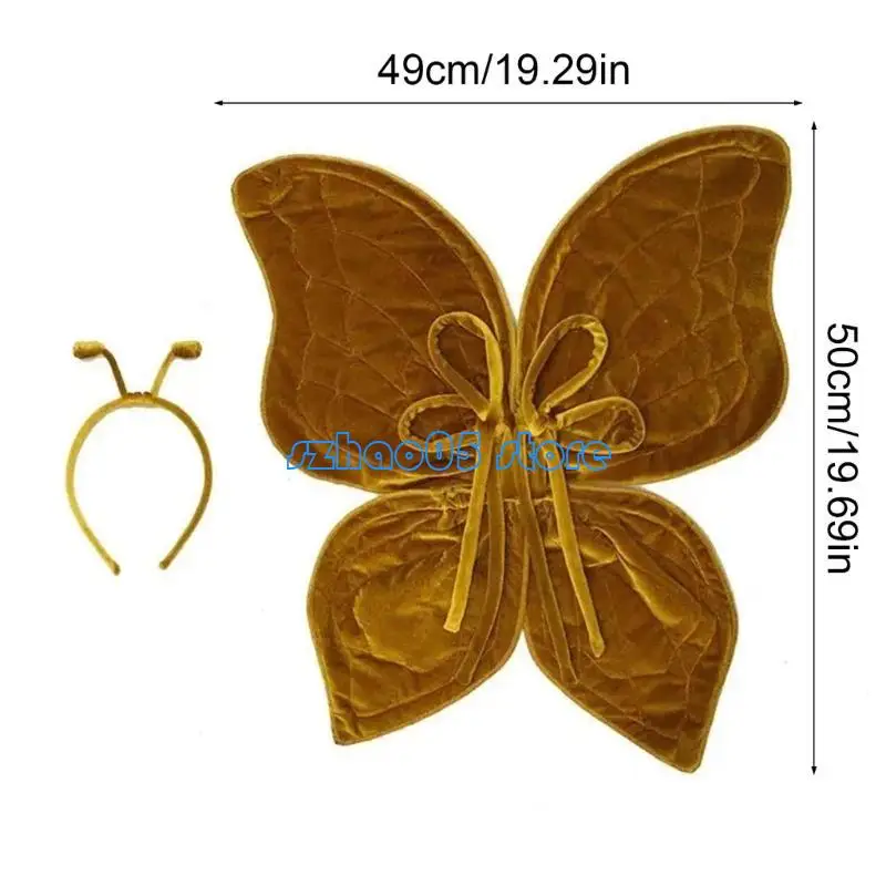 85LE Propography Props Butterfly Wing مع عصابات رأس قابلة للتعديل
