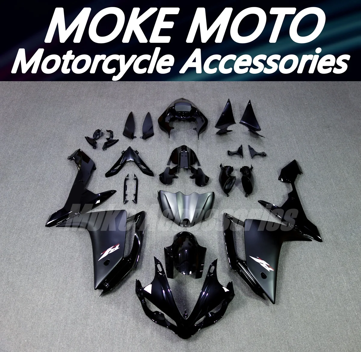 

Moke moto Motorcycle Fairings Kit Fit For Yzf R1 2007-2008 Bodywork Set High Quality Abs Injection New Bright black matte