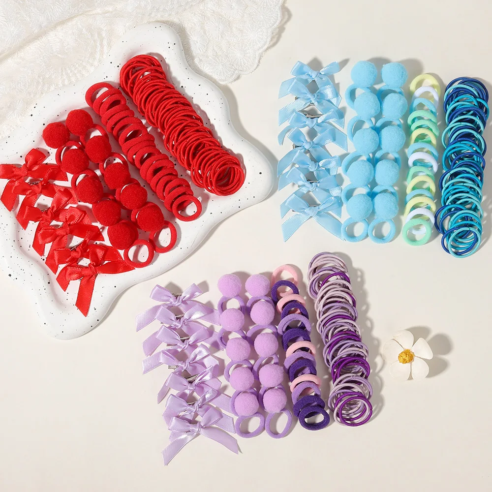 

СКИДКА 80% оптовая продажа, 170 шт., детский бант, заколка для волос, набор резинок для девочек, милая веревка для волос, эластичная розовая принцесса Лолита, детские аксессуары для волос