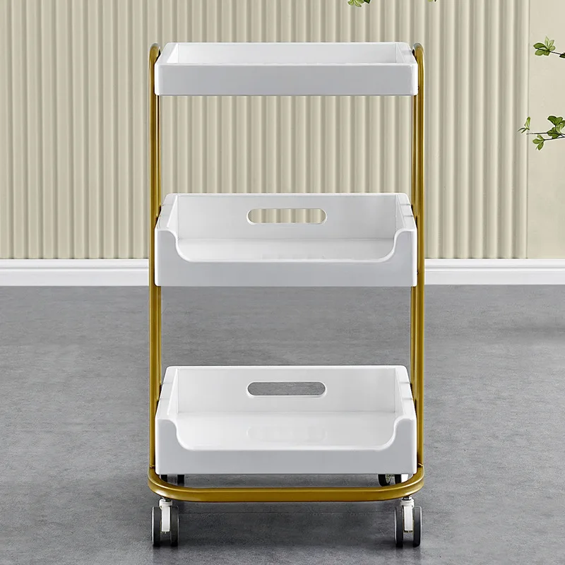 Rolling Trolley Storage Dressing Cart Hairdressing Auxiliary Car With Wheels Professional Aesthetic Furniture for Tattoo