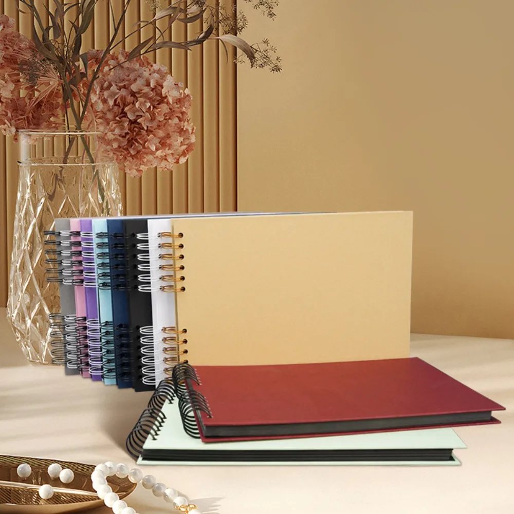 1pc DIY Scrapbooking Creative Graffiti Black Card Inserts Handmade Collectible Memorial Album for Furniture Decoration,Memorials